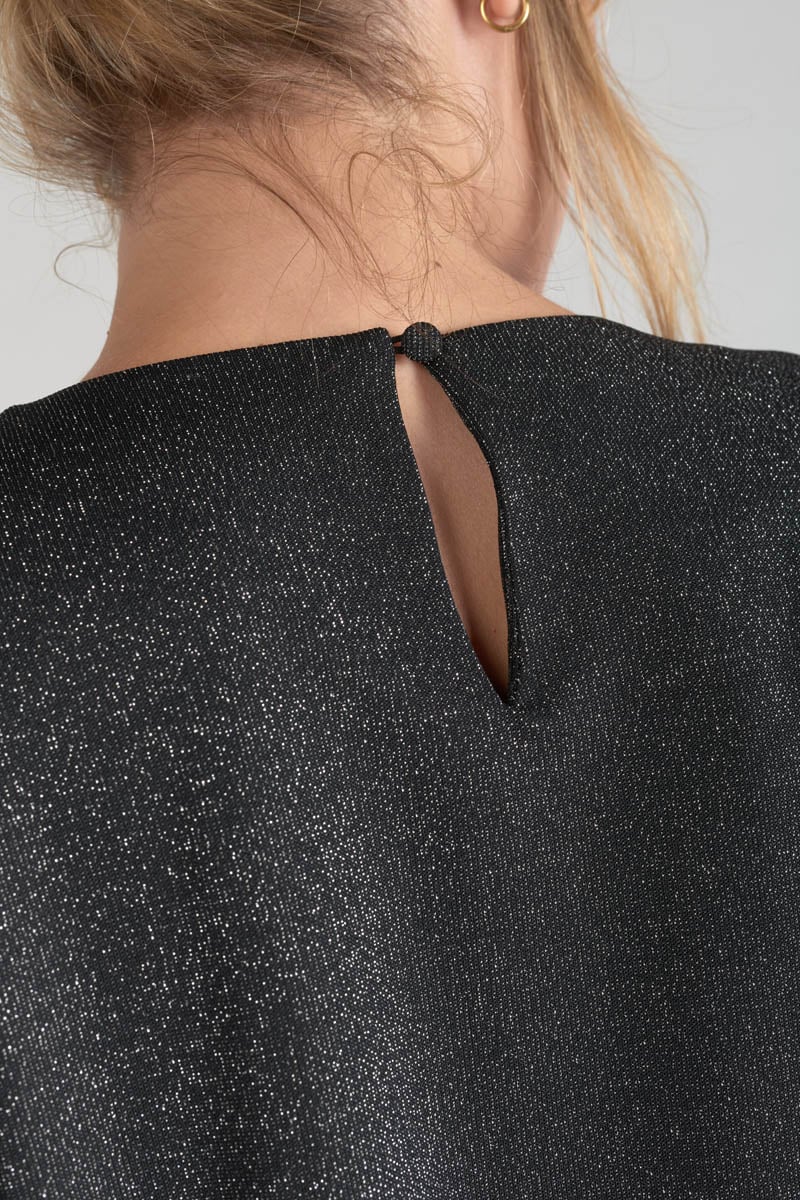 Iridescent black Winslet top