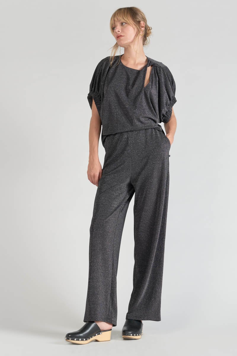 Iridescent black Winslet top