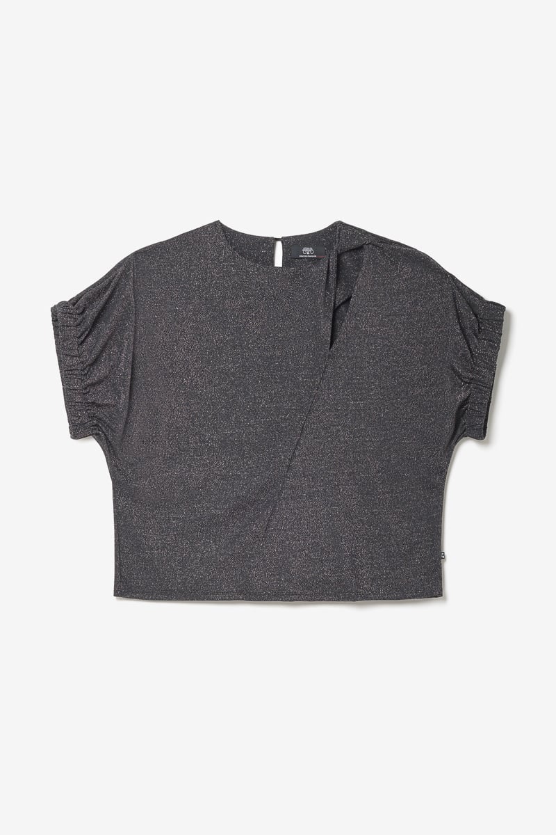 Iridescent black Winslet top