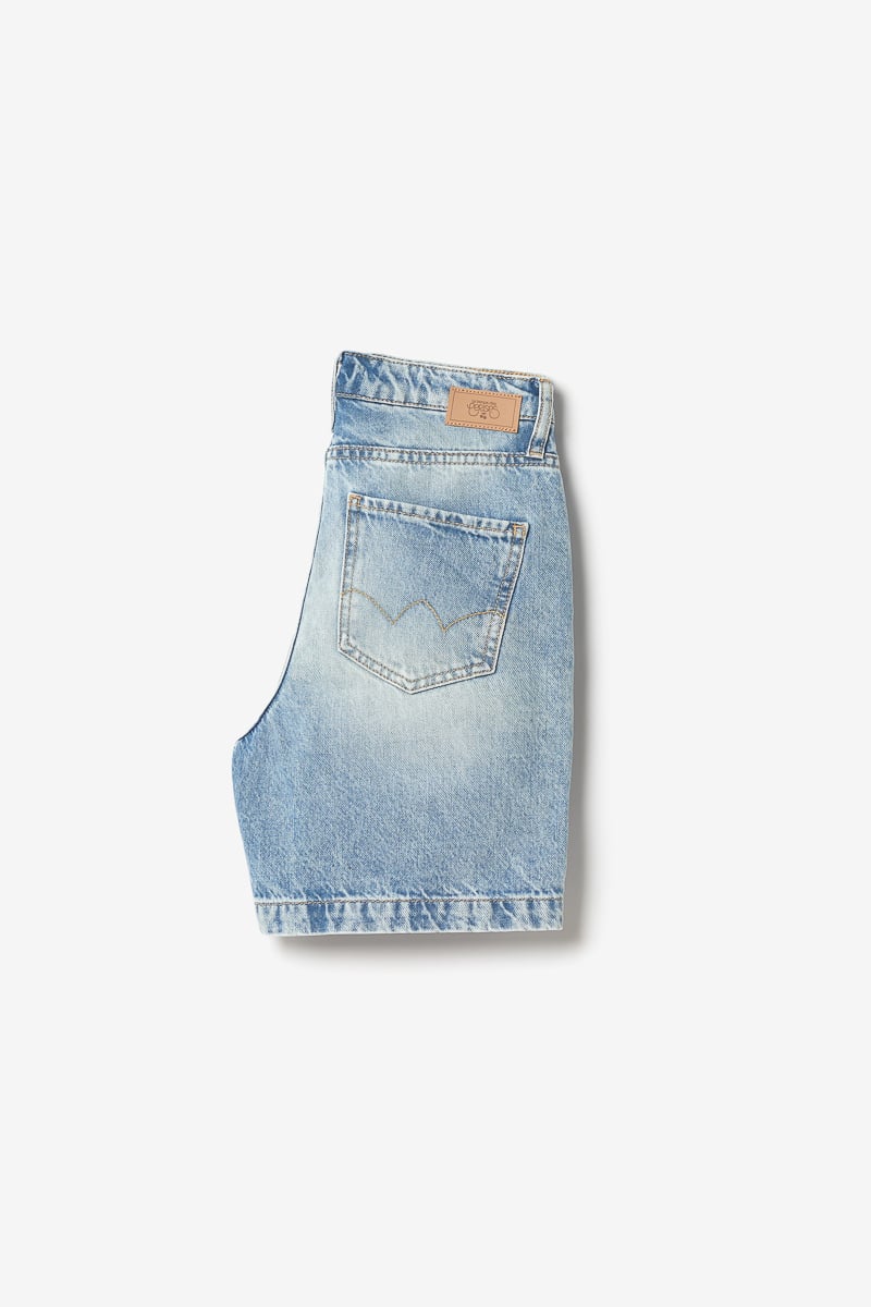 Faded blue denim Casa Bermuda shorts
