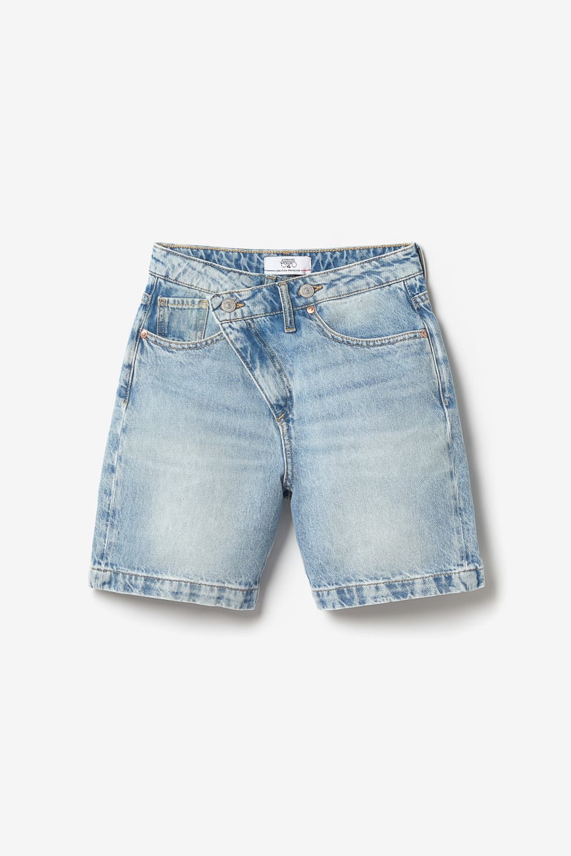 Faded blue denim Casa Bermuda shorts