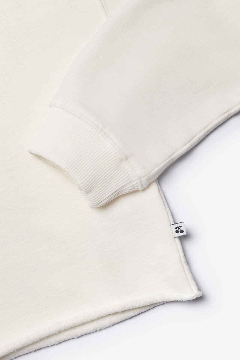 Cream Ginogi cropped sweatshirt