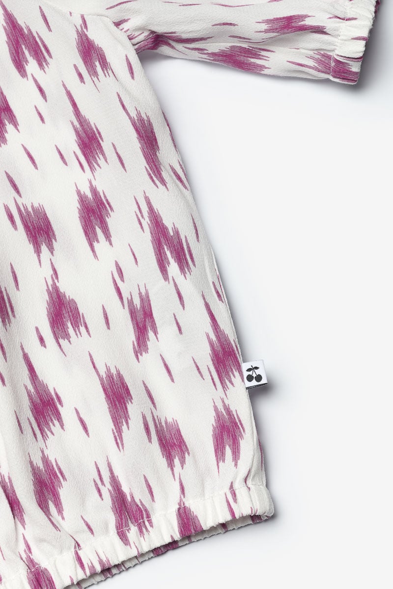 Purple print Jilogi crop top