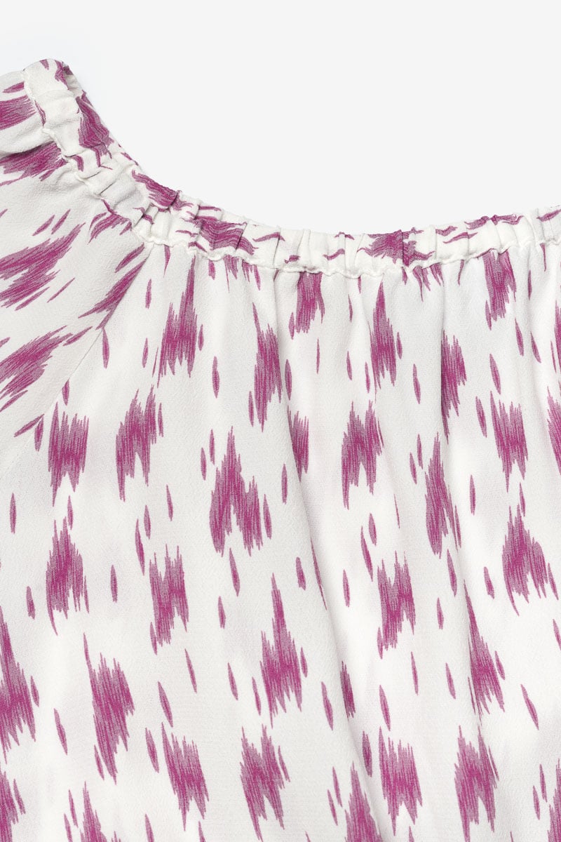 Purple print Jilogi crop top