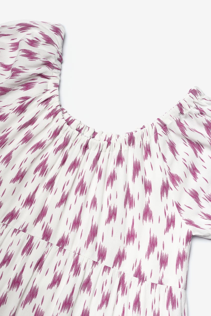 Purple print Kylagi dress