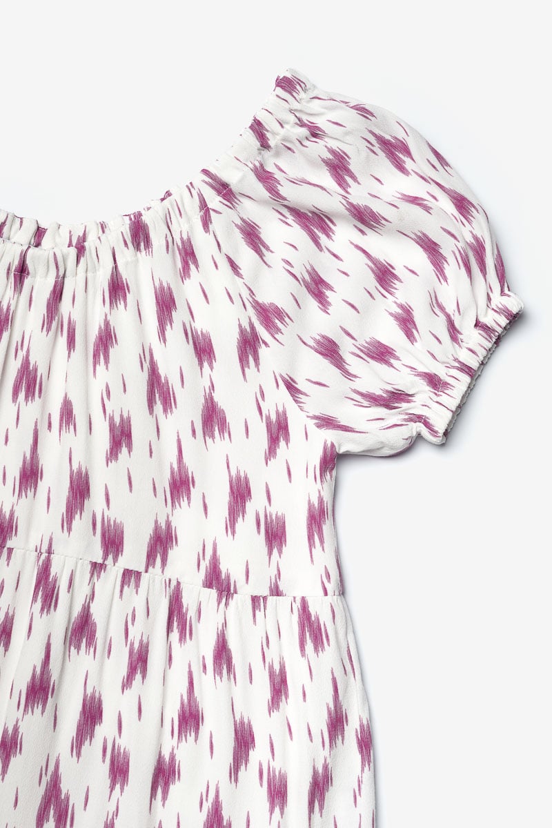 Purple print Kylagi dress