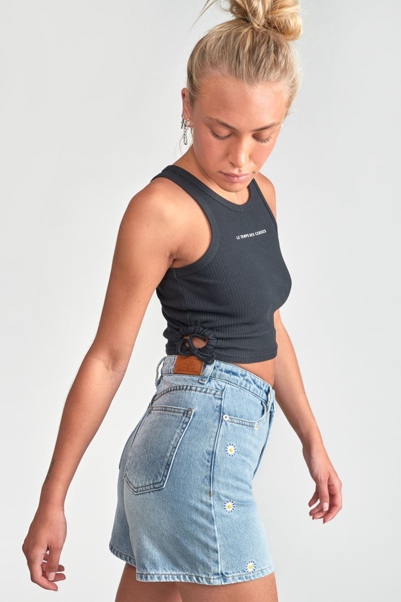 Black Maragi crop top