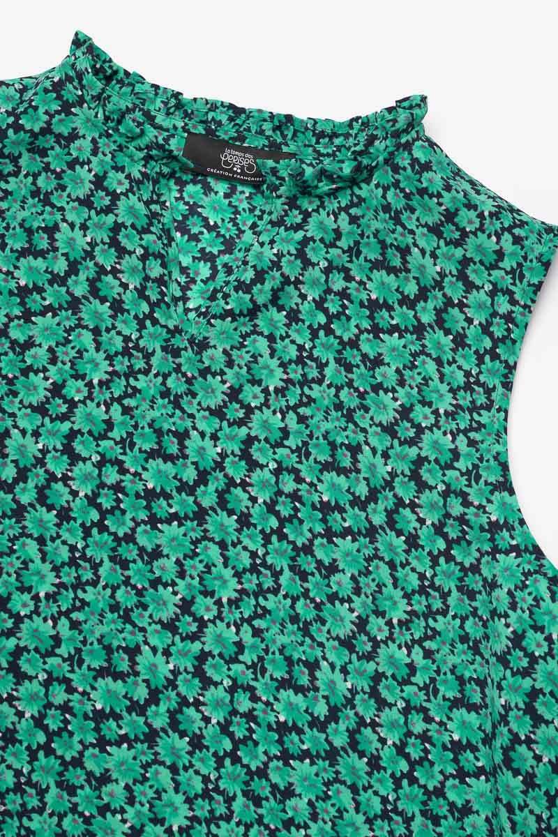 Green print Safiyagi top