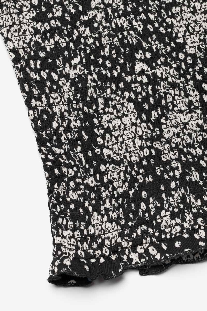 Black and white floral Veronicgi top