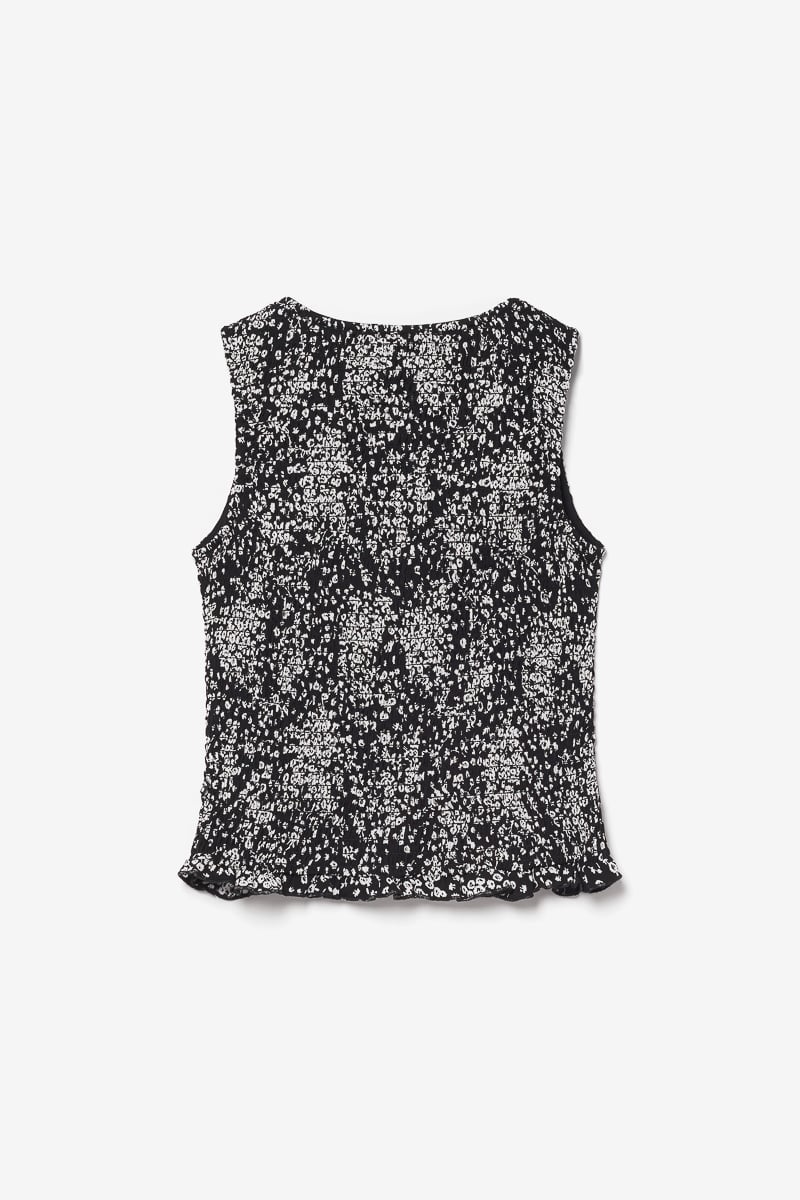 Black and white floral Veronicgi top