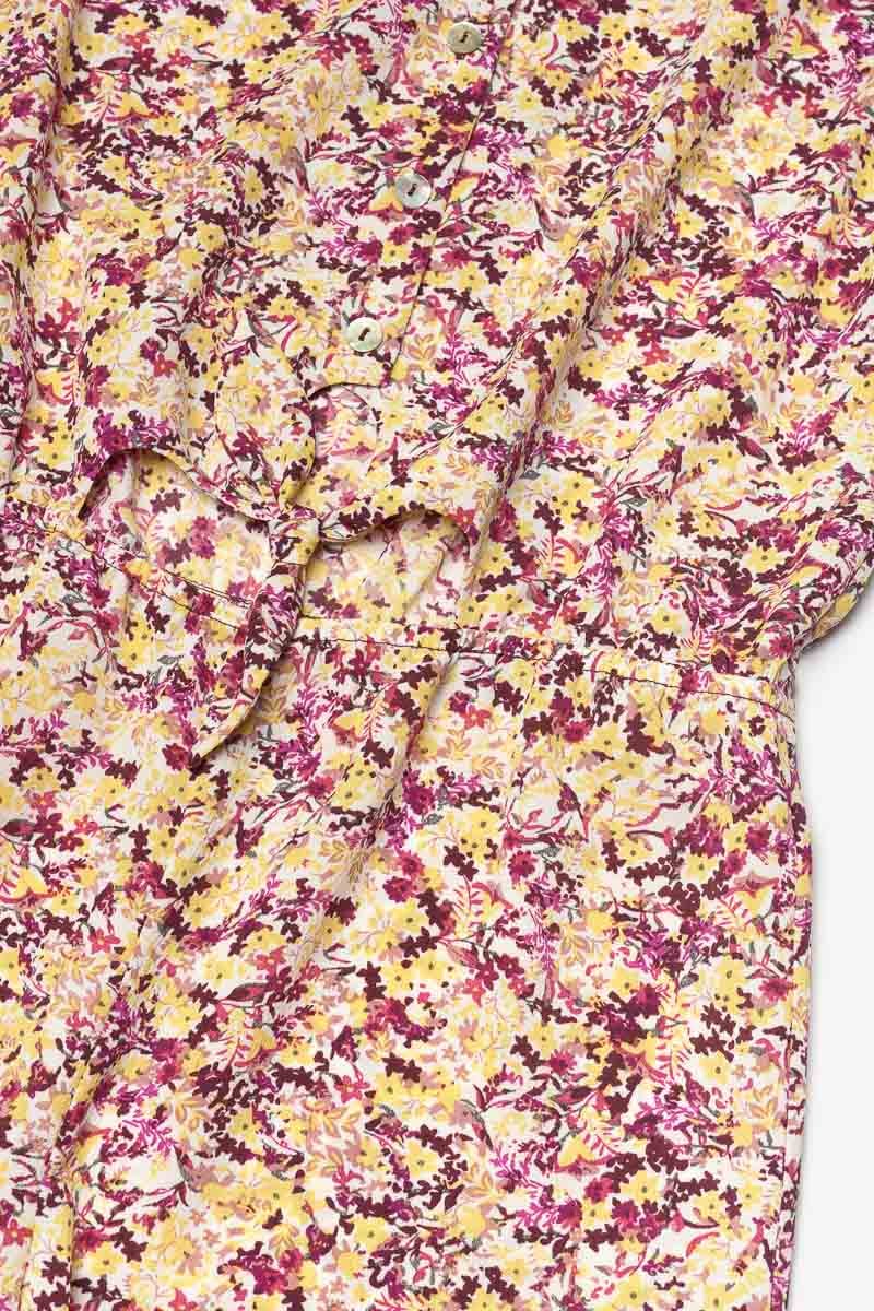 Pink and yellow floral Yogagi playsuit