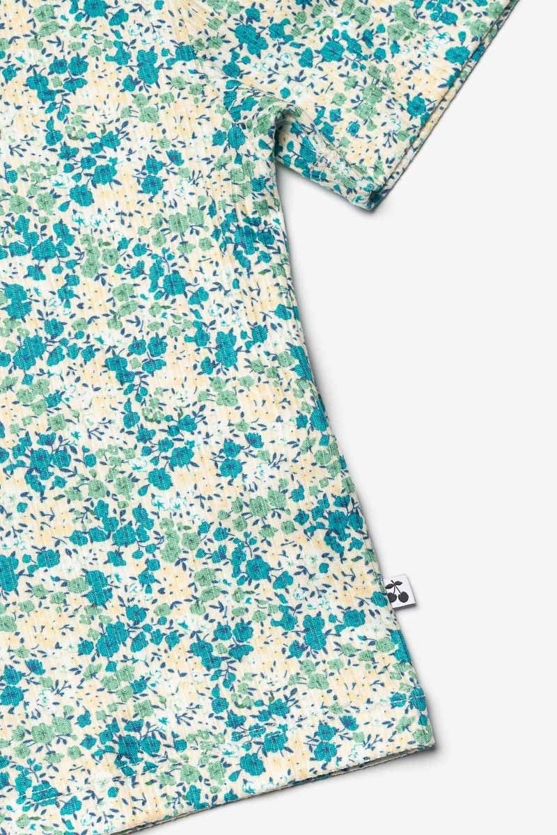 Green floral Yzygi top