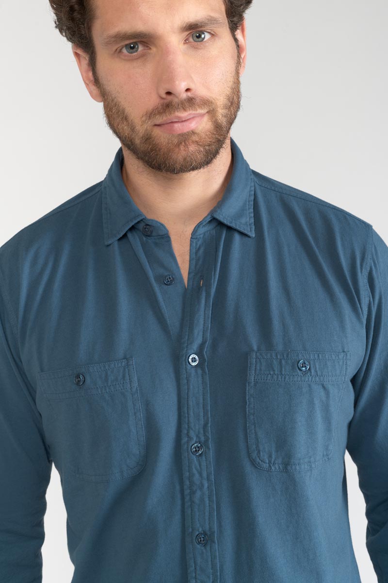 Chemise Adol bleu pétrole