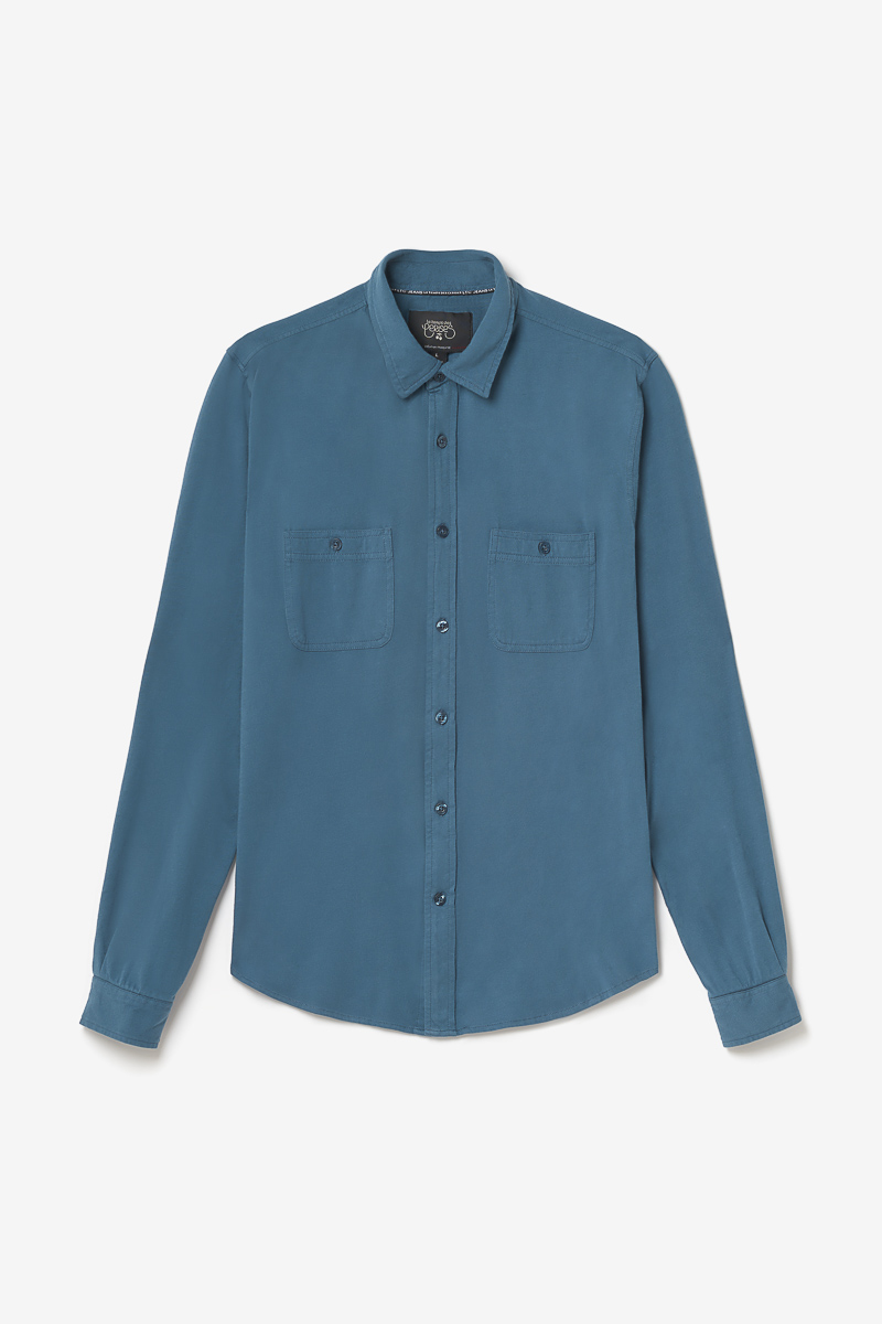 Chemise Adol bleu pétrole