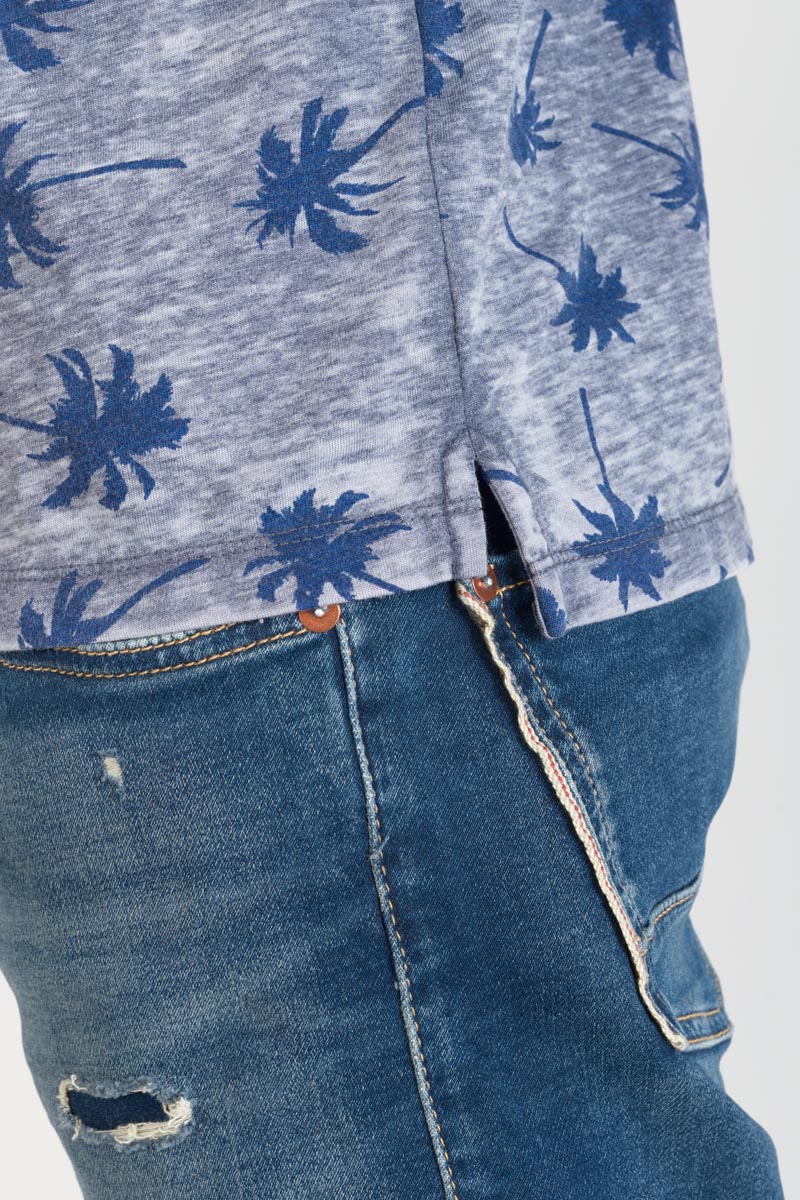 Palm tree print Chevy polo shirt