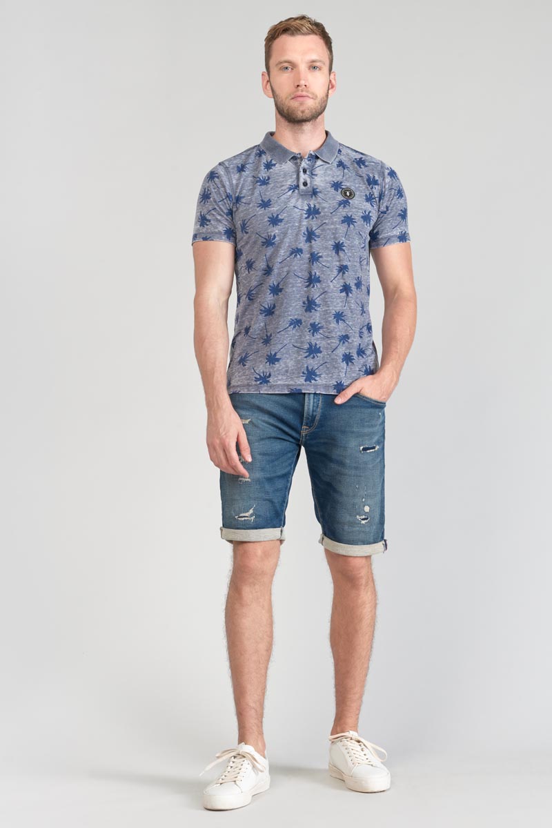 Palm tree print Chevy polo shirt