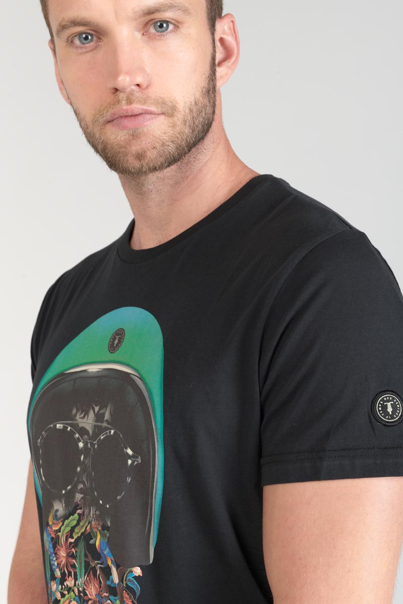 Printed black Gregor t-shirt