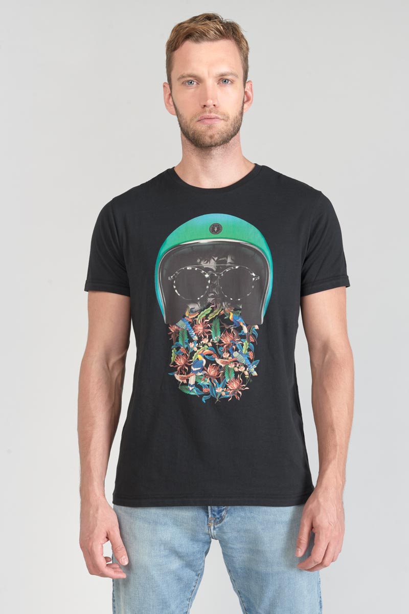 Printed black Gregor t-shirt