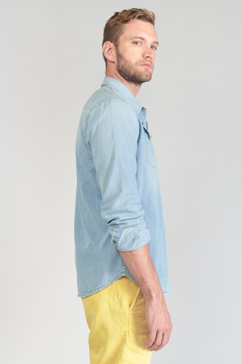 Chemise Juanito en jeans bleu clair
