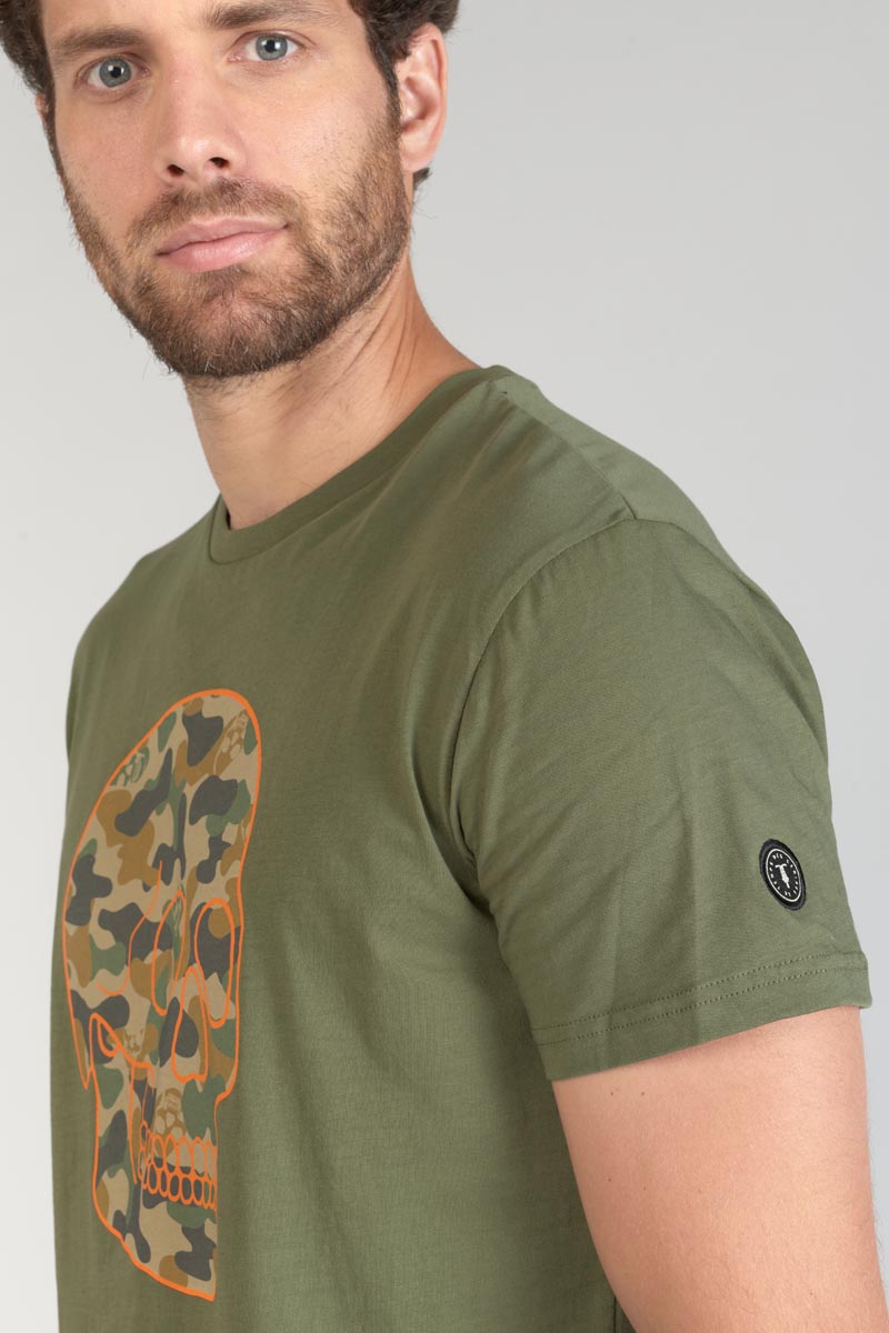 Printed khaki Machida t-shirt
