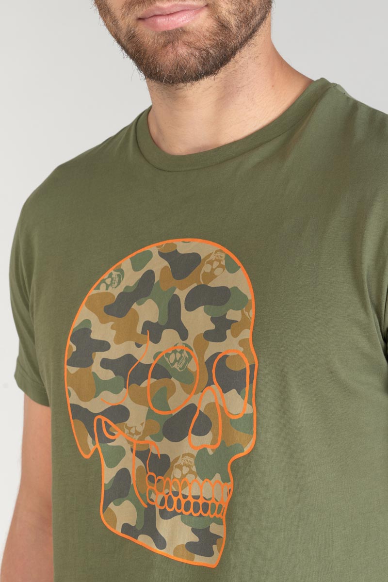 Printed khaki Machida t-shirt