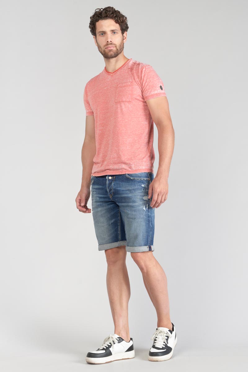 Faded red marl Mavoc t-shirt