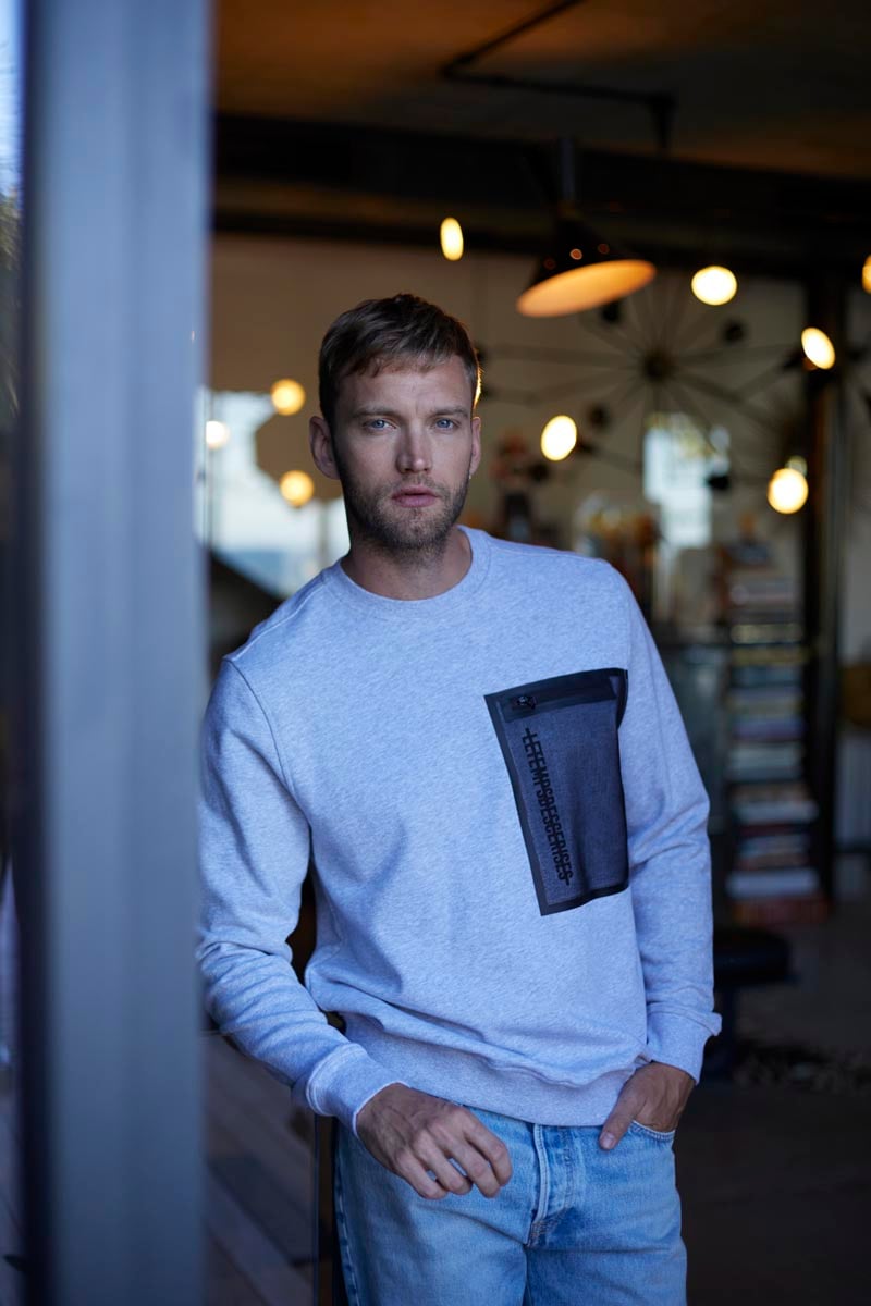 Grey marl Stipa sweatshirt