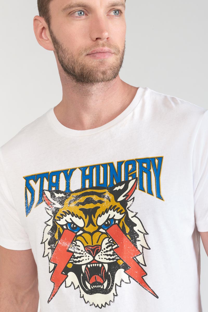 Printed white Yair t-shirt