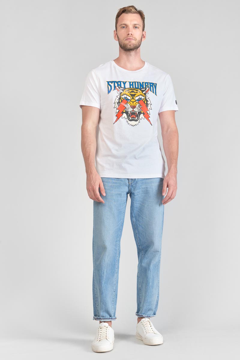 Printed white Yair t-shirt