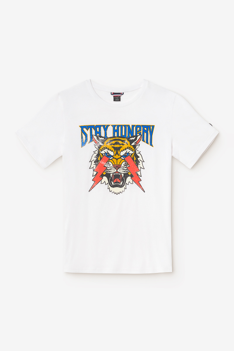 Printed white Yair t-shirt