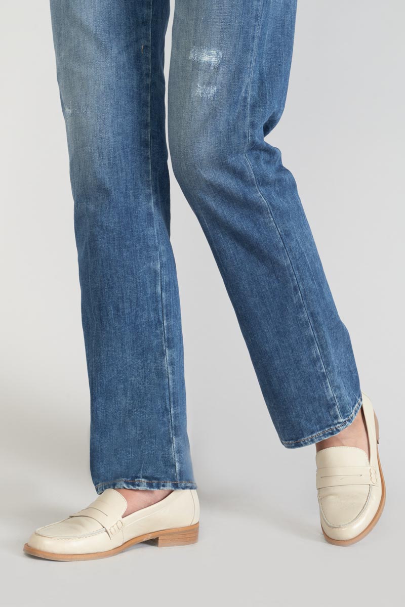 Jeans 400/19 mom Luxe taille haute destroy bleu N°2