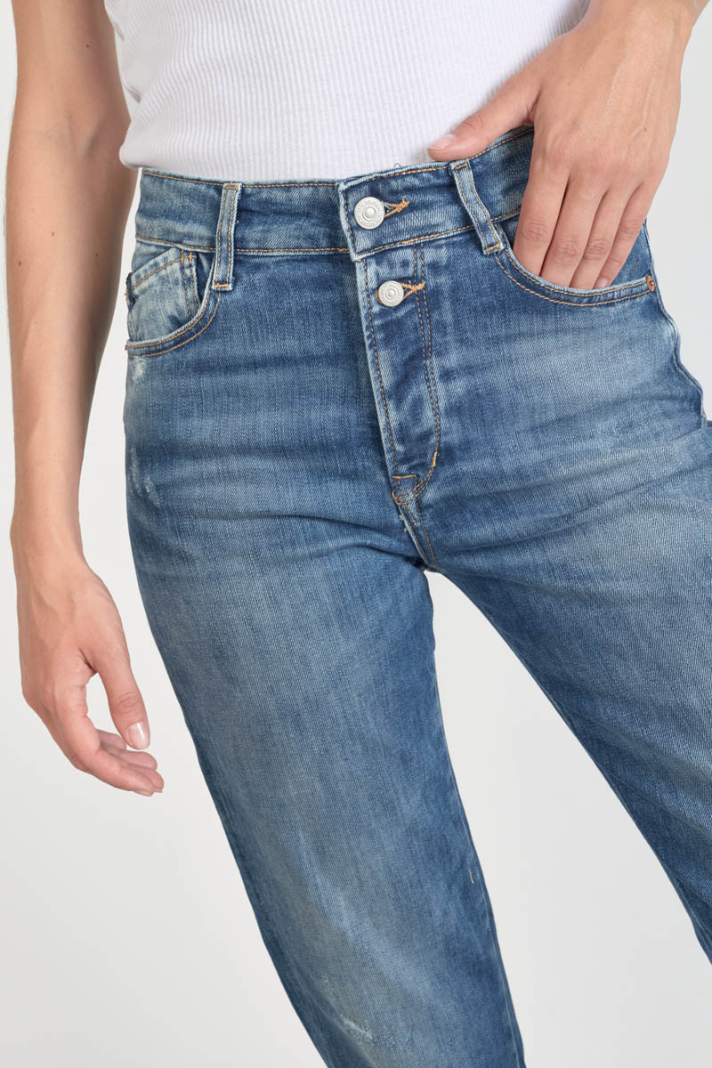 Jeans 400/19 mom Luxe taille haute destroy bleu N°2