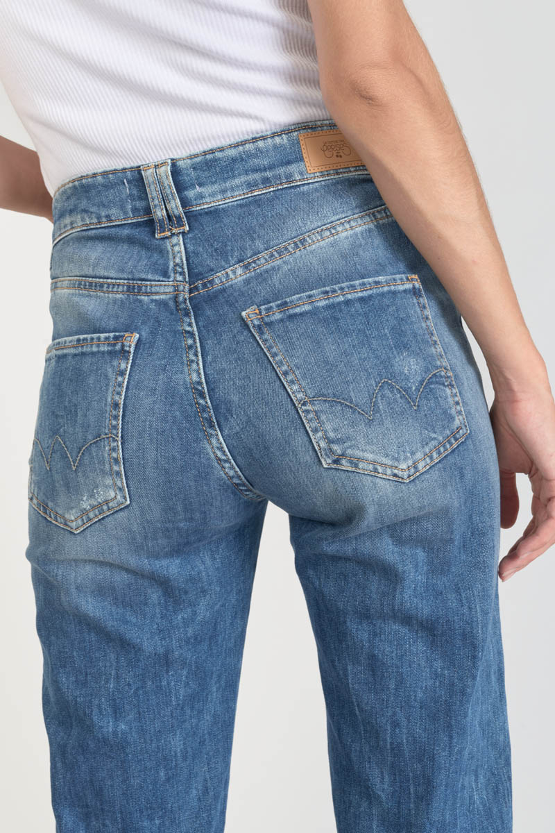 Jeans 400/19 mom Luxe taille haute destroy bleu N°2
