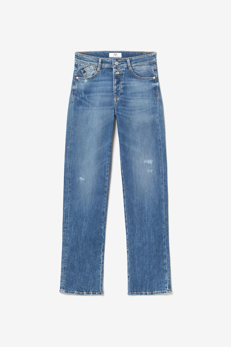 Jeans 400/19 mom Luxe taille haute destroy bleu N°2