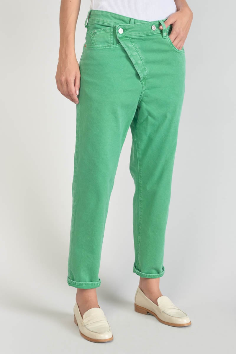 Cosy boyfit 7/8ème jeans vert menthe