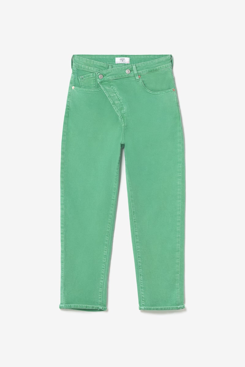 Cosy boyfit 7/8ème jeans vert menthe