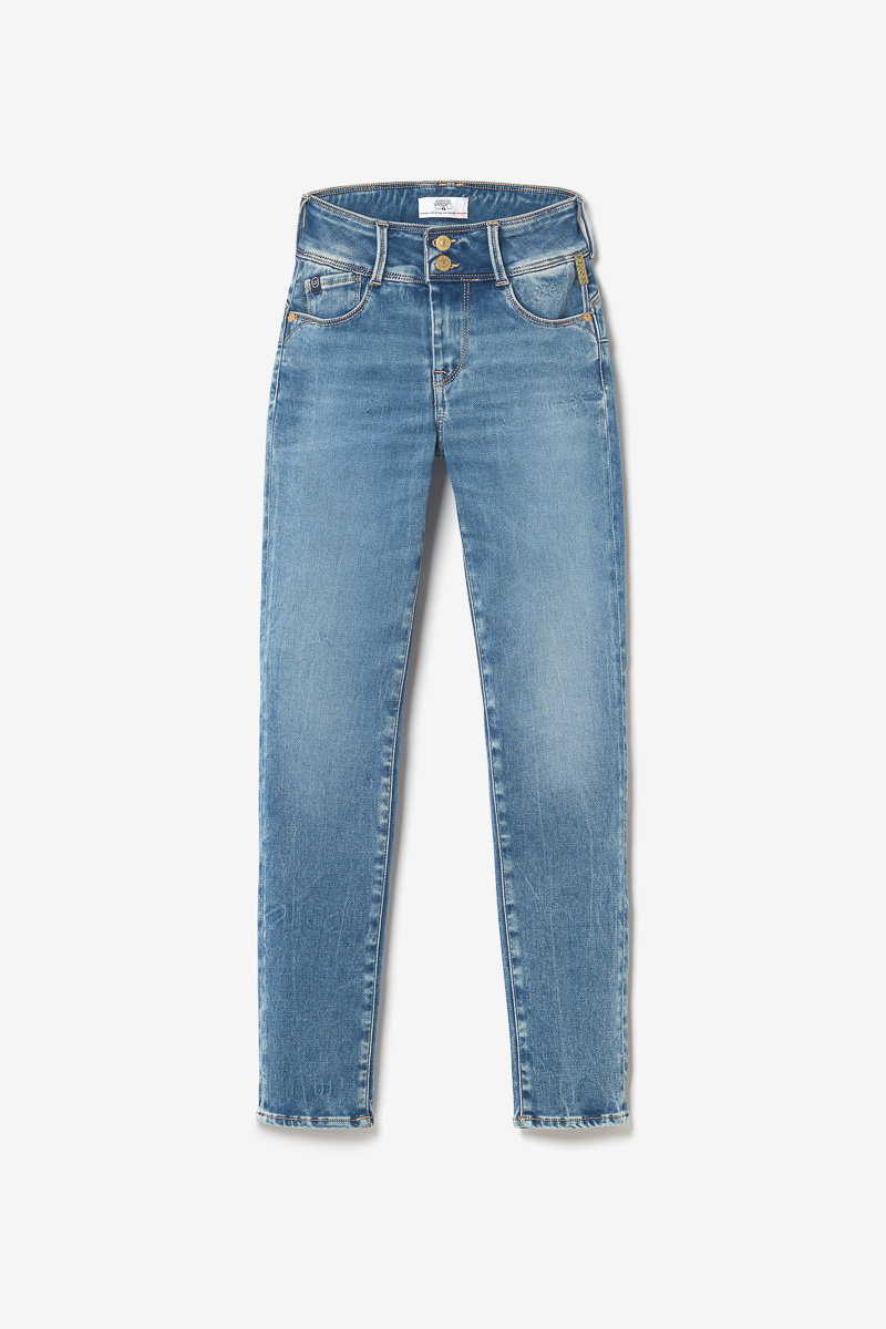 Jeans ultra pulp slim Luri taille haute 7/8ème bleu N°4