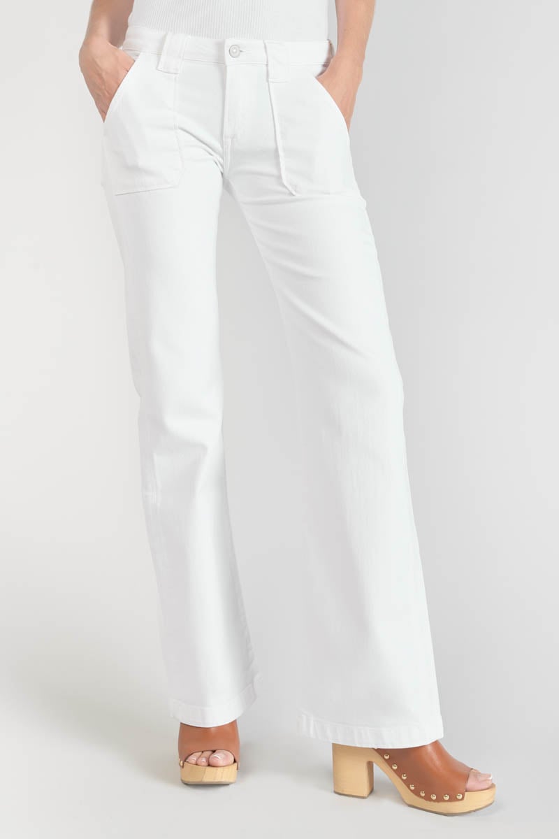 Jeans flare Sormiou blanc 