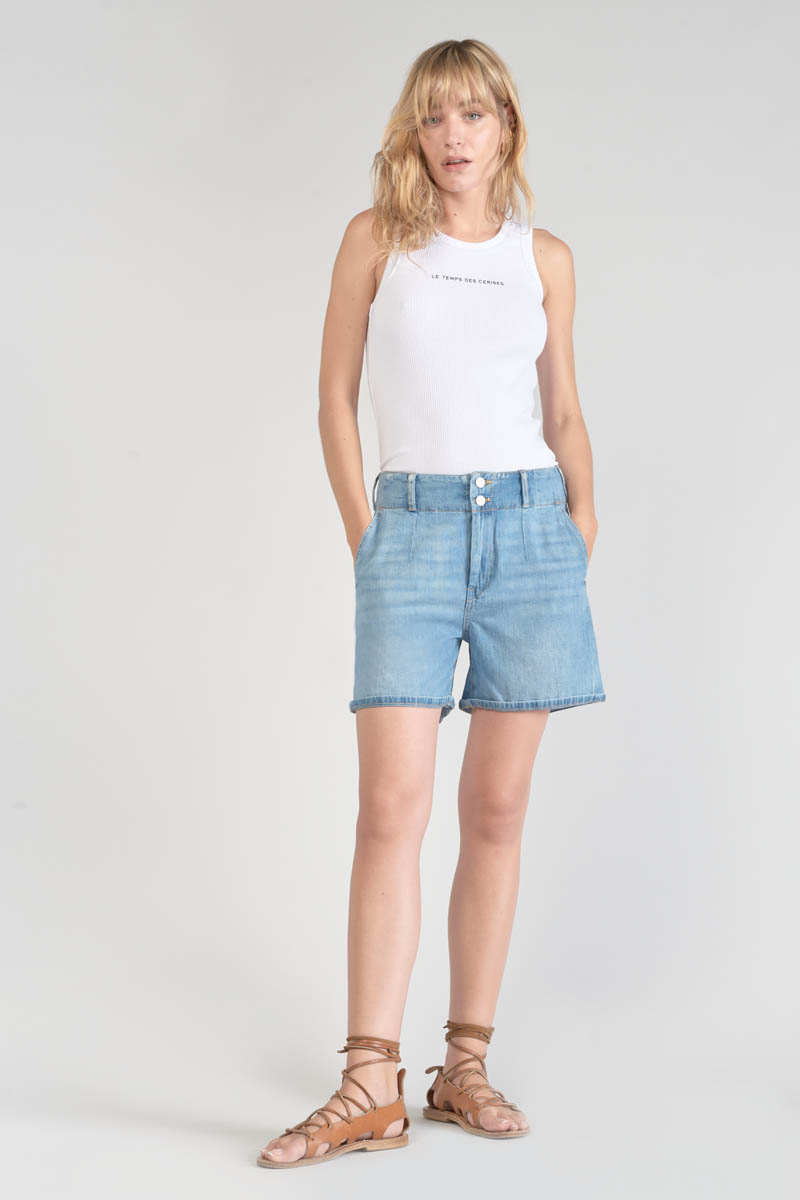Short Sydney en jeans bleu clair