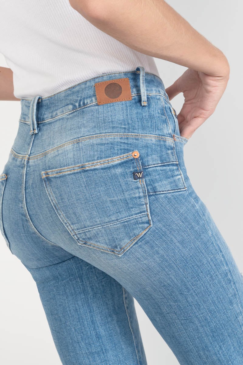 Jeans pulp regular Zep high waist 7/8th destroy blue N°4