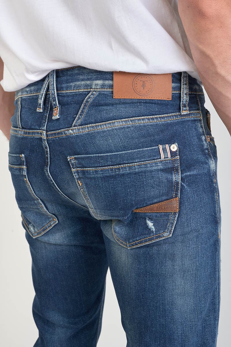 Jeans 700/11 adjusted Camoins destroy bleu N°3