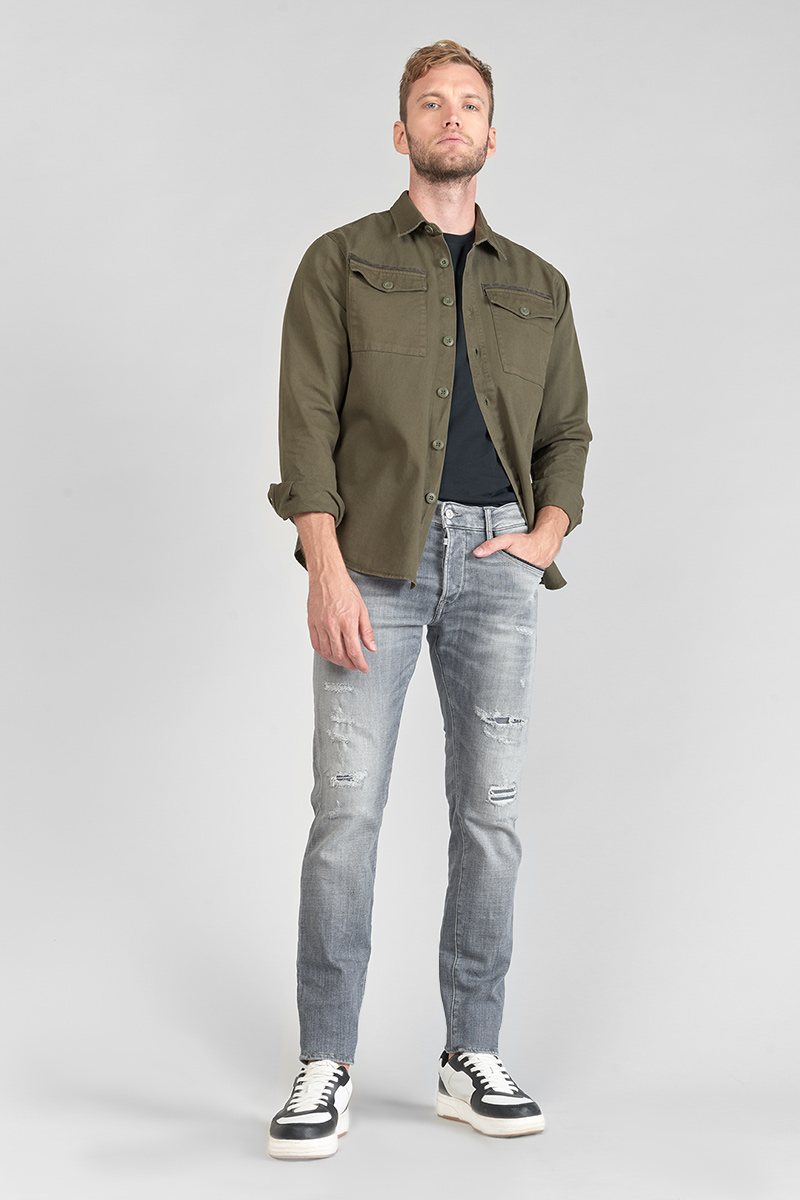 Jeans 700/11 adjusted Triolet destroy gris N°2