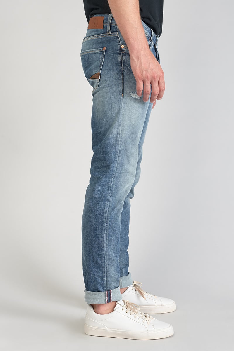 Jeans 700/17 relax Basic destroy bleu N°3