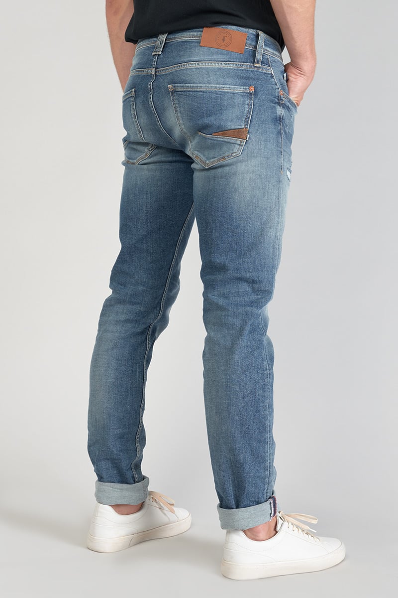 Jeans 700/17 relax Basic destroy bleu N°3