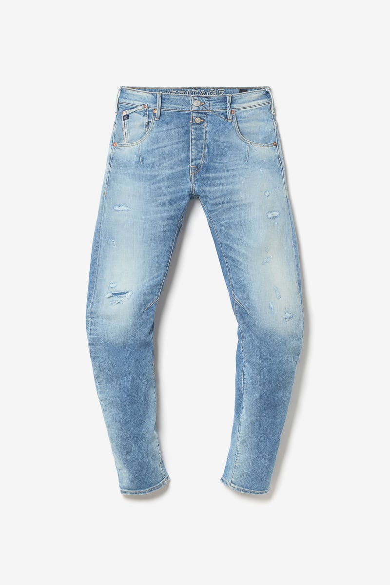 Jeans 900/03 tapered arqué Alost destroy bleu N°4