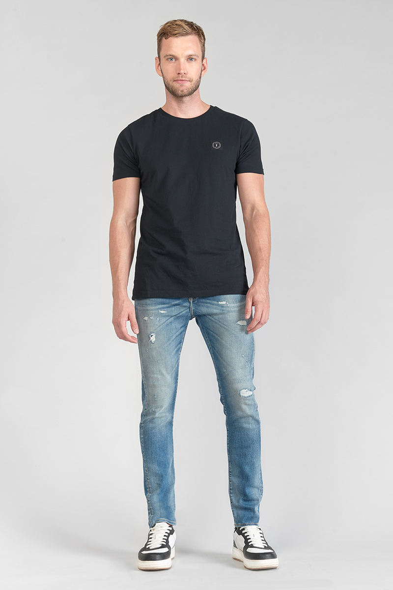 Jeans 900/16 tapered Perier destroy vintage bleu N°4