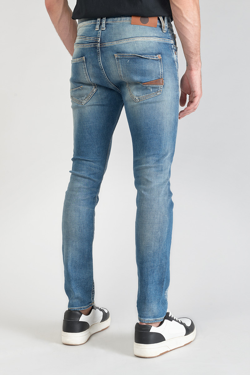 Jeans 900/16 tapered Perier destroy vintage bleu N°4