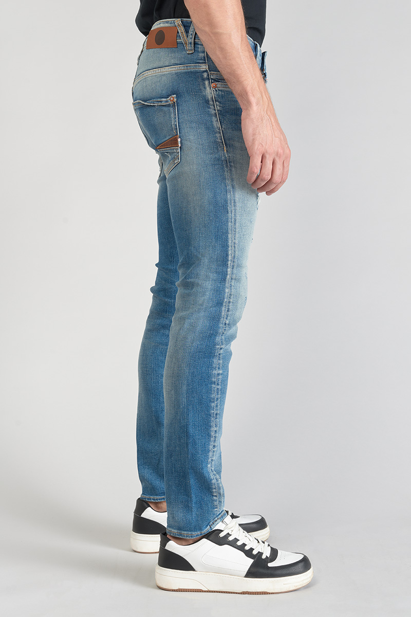 Jeans 900/16 tapered Perier destroy vintage bleu N°4