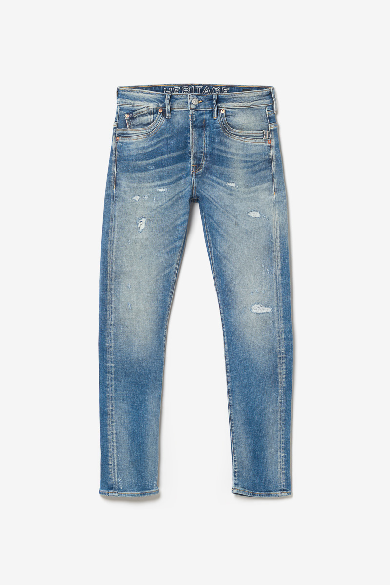 Jeans 900/16 tapered Perier destroy vintage bleu N°4