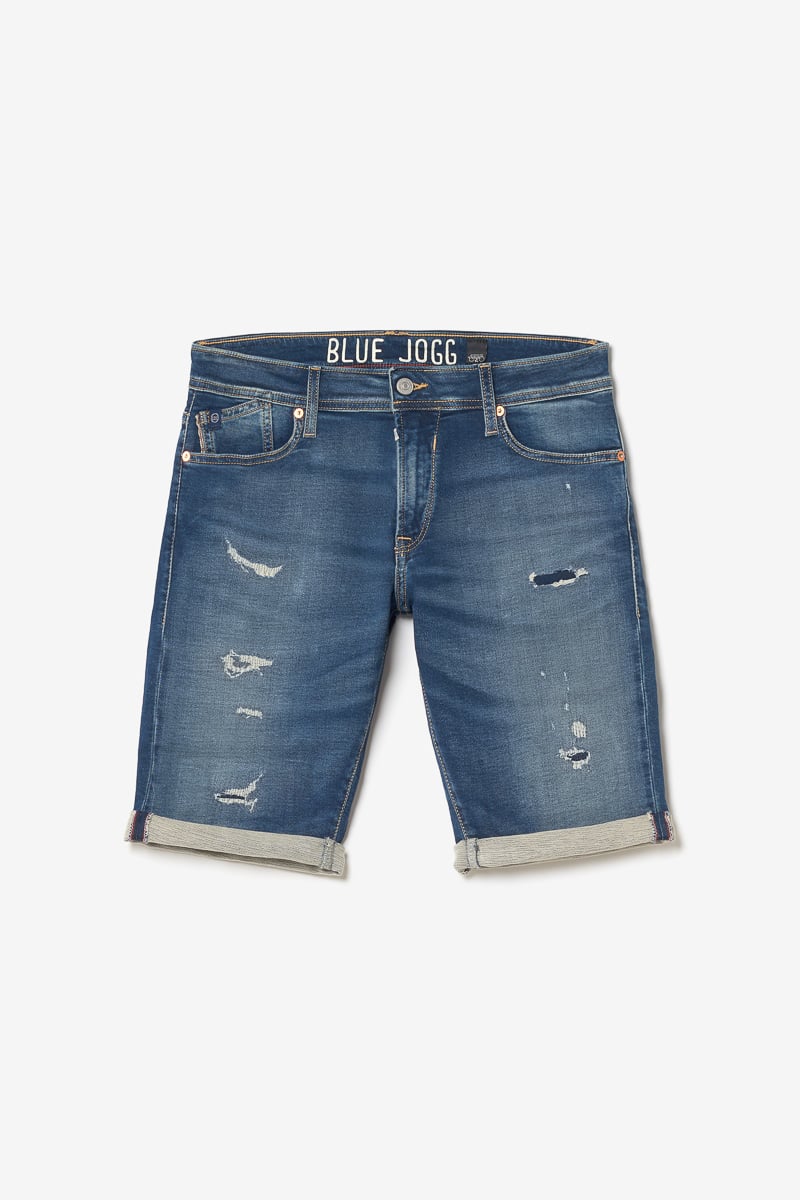 Bermuda Jogg Oc bleu délavé destroy